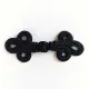 Knebelverschluss Posamentenverschluss schwarz – Ornamentknopf f�r Jacken im Military Style