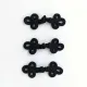 Knebelverschluss Posamentenverschluss schwarz – Ornamentknopf f�r Jacken im Military Style