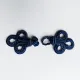 Knebelverschluss Posamentenverschluss dunkelblau – Ornamentknopf f�r Jacken im Military Style