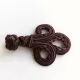 Knebelverschluss Posamentenverschluss dunkelbraun – Ornamentknopf f�r Jacken im Military Style