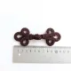 Knebelverschluss Posamentenverschluss dunkelbraun – Ornamentknopf f�r Jacken im Military Style