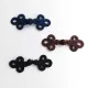 Knebelverschluss Posamentenverschluss dunkelbraun – Ornamentknopf f�r Jacken im Military Style