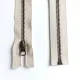 Teilbarer Rei�verschluss Metall Messing 50 cm Hellbeige #707 - f�r Jacken