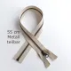 Teilbarer Rei�verschluss Metall Messing 55 cm Hellbeige #707 - f�r Jacken