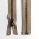Teilbarer Rei�verschluss Metall Messing 65 cm Hellbraun #694 - f�r Jacken