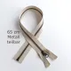 Teilbarer Rei�verschluss Metall Messing 65 cm Hellbeige #707 - f�r Jacken