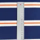 French Terry Sweat Blockstreifen garngef�rbt - wei� orange marineblau