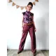 Jeansstoff mit Stretch Colored Denim, bordeaux burgundy