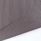 Baumwollstoff Streifen by Albini Made in Italy - dunkelbraun wei� - Deadstock Stoff