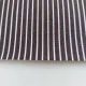 Baumwollstoff Streifen by Albini Made in Italy - dunkelbraun wei� - Deadstock Stoff