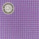 Baumwollstoff Karomuster by Albini Made in Italy - lavendel wei� - Designer Stoff