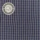 Baumwollstoff Karomuster by Albini Made in Italy - dunkelblau wei� - Designer Stoff
