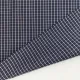 Baumwollstoff Karomuster by Albini Made in Italy - dunkelblau wei� - Designer Stoff