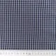 Baumwollstoff Karomuster by Albini Made in Italy - dunkelblau wei� - Designer Stoff