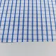 Baumwollstoff kariert Albini Made in Italy - blau wei� - Designer Stoff
