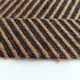 Mantelstoff Fischgr�tmuster mit Stand Made in Italy schwarz camel - Deadstock Stoff