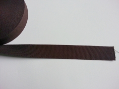 RESTST�CK 66 cm Gurtband Baumwolle 4 cm breit, dunkelbraun #56