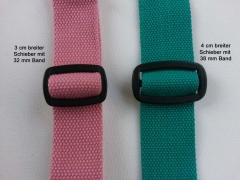 RESTST�CK 37 cm BW Polyester Gurtband 3,8 cm breit, hellt�rkis