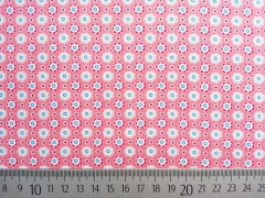 Baumwollstoff Blumen Bl�mchen, lachs (rosa)