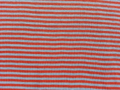 Ringelb�ndchen, Feinripp - orange/hellblau