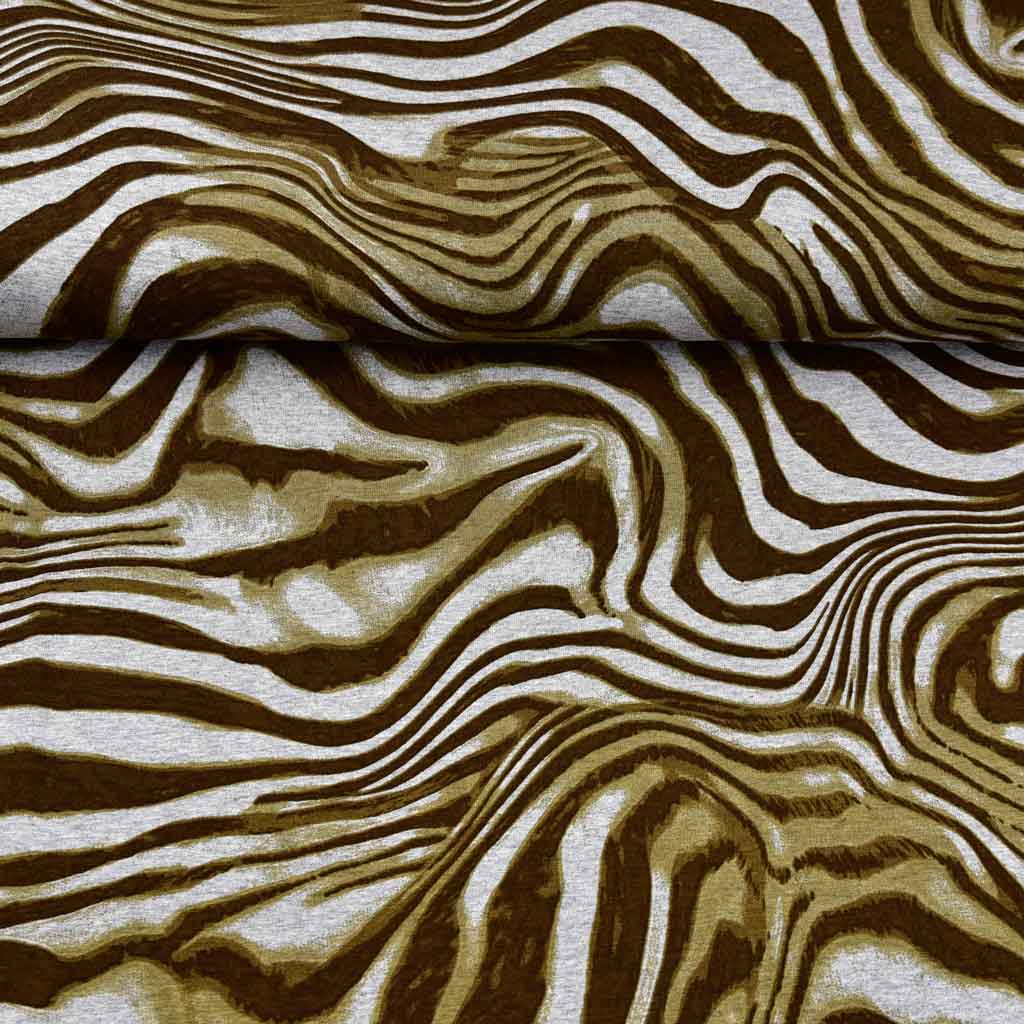Modischer Polyester-Viskose Jersey 150cm hellgrau uni 