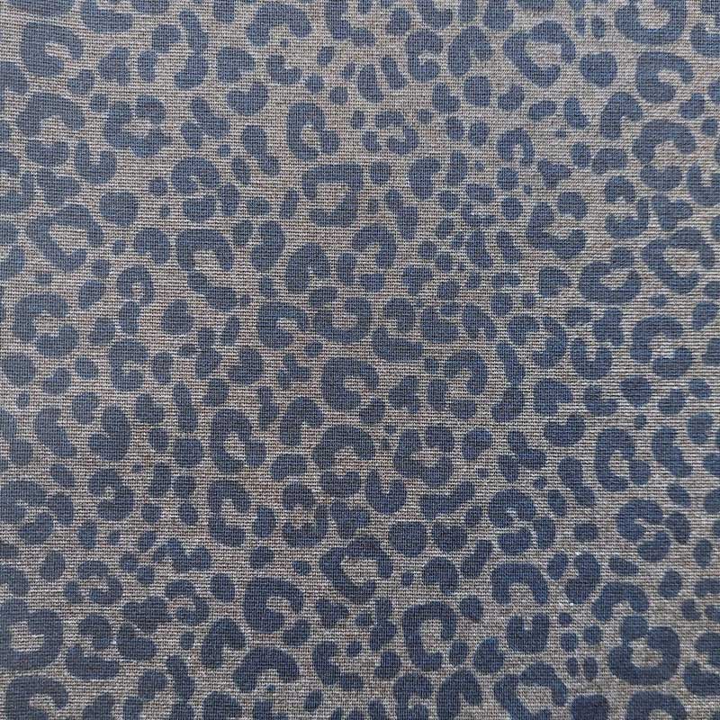 Leopardenmuster Jersey dunkelblau, 13,90 €