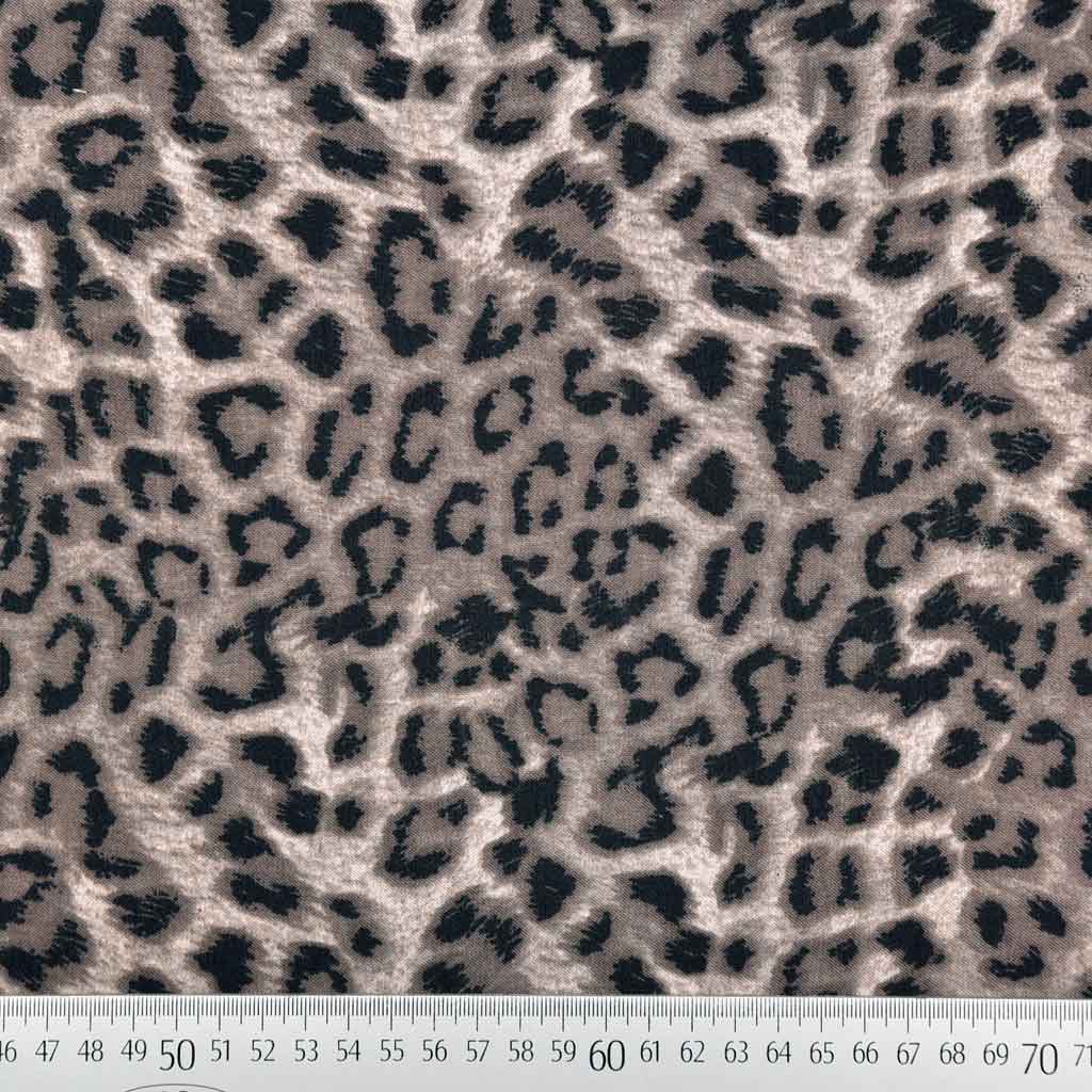 Baumwolle - Webware - Poplin - Leopardenmuster - Animal Print - Braun