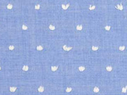 Batist Shearly Punkte, bleu meliert