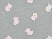 Bio-Jersey kleine Hunde, cremewei grau