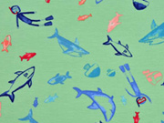Jersey Fische und Taucher, hellgrn