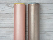 RESTST�CK 64 cm Lederimitat gepr�gte Optik, hellaltrosa metallic