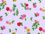Feincord Blumen & Bltter, zartrosa