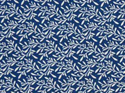 Baumwolle kleine Zweige, indigoblau