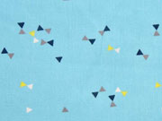 RESTSTCK 78 cm BW Little Darling kleine Dreiecke, hellblau