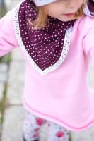 RESTSTCK 112 cm Sweatstoff Teddyrckselite meliert,natur rosa