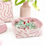 Dekostoff Jacquard Drizzle, altrosa