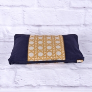 Dekostoff Jacquard Drizzle, dunkelblau