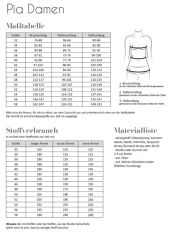 Papierschnittmuster Damen Kleid PIA Fadenkfer