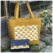 Canvas Stoff uni, currygelb