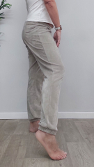 Samt Jerseystoff Stretchsamt butterweich, helles taupe