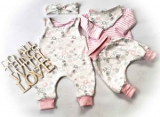 RESTST�CK 25 cm Jerseystoff Streifen 5 mm,  rosa wei�