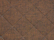 gesteppter Taschenstoff Moskau wattiert, dunkelbraun