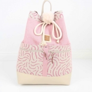Kunstleder Lederimitat fr Taschen geprgte Optik, ecrue