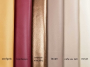 RESTST�CK 30 cm Kunstleder Lederimitat f�r Taschen gepr�gte Optik, bronze metallic