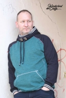Fertigbndchen Streifen College Stil Bndchenstoff, wei schwarz