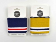 Fertigb�ndchen Streifen College Stil, wei� rot dunkelblau