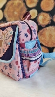 Dekostoff Bltter, rosa