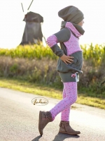 French Terry Sweat Pfeile, rosa