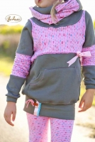 French Terry Sweat Pfeile, rosa