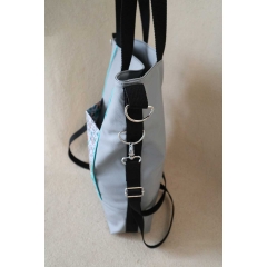 RESTST�CK 50 cm Kunstleder Lederimitat f�r Taschen gepr�gte Optik, Betongrau